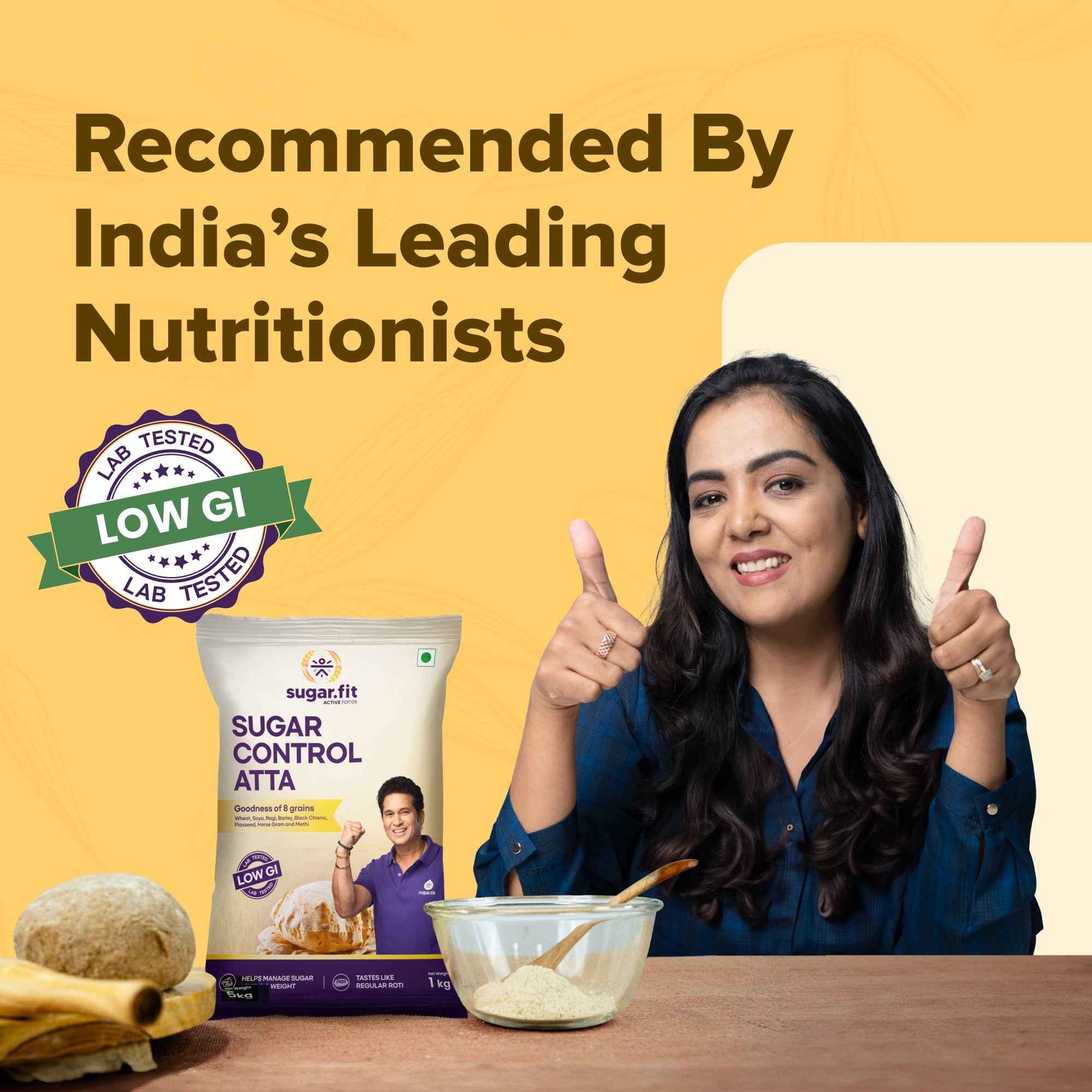Low GI Sugar Control Atta for Diabetes