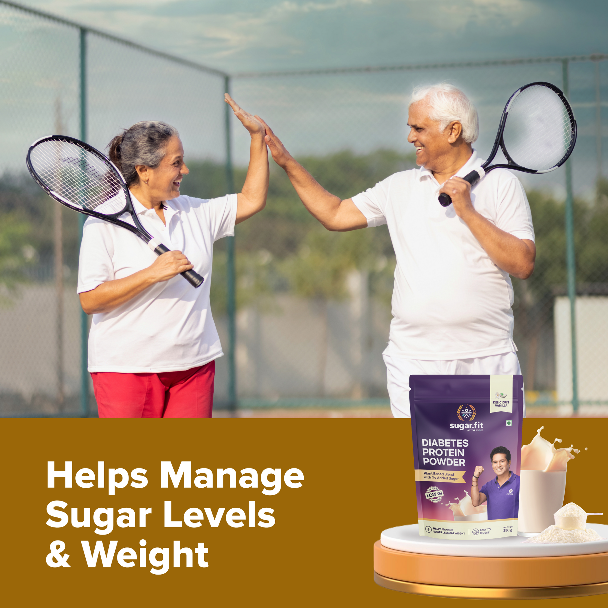 Diabetes Protein Care - Vanilla, Vegan Plant Protein