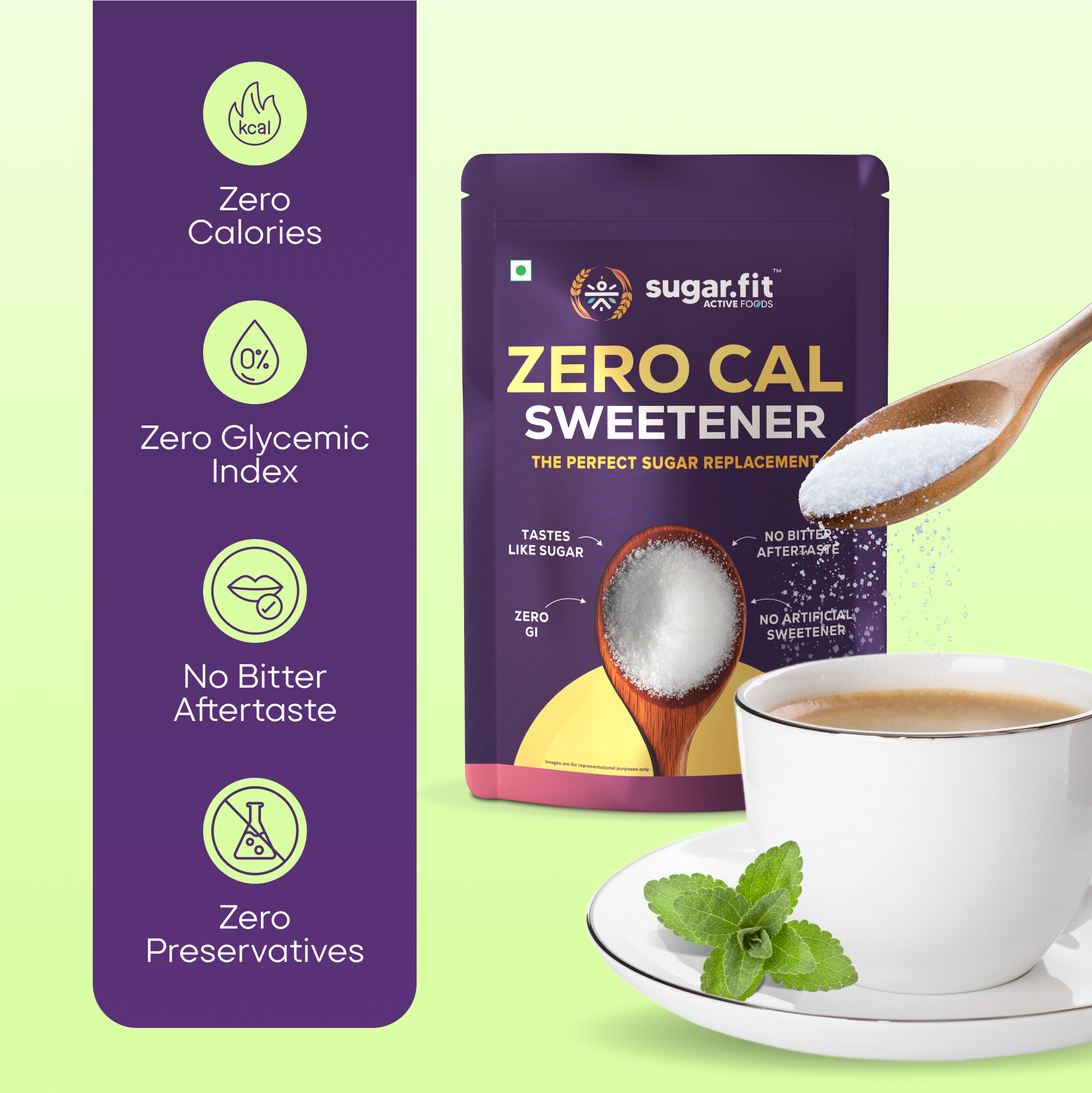 ZERO Cal Natural Sweetener, Perfect Sugar Substitute