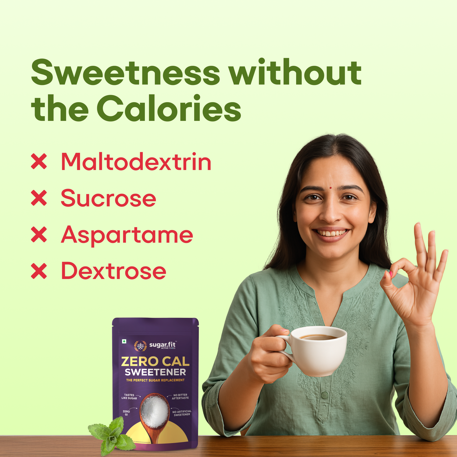 ZERO Cal Natural Sweetener, Perfect Sugar Substitute