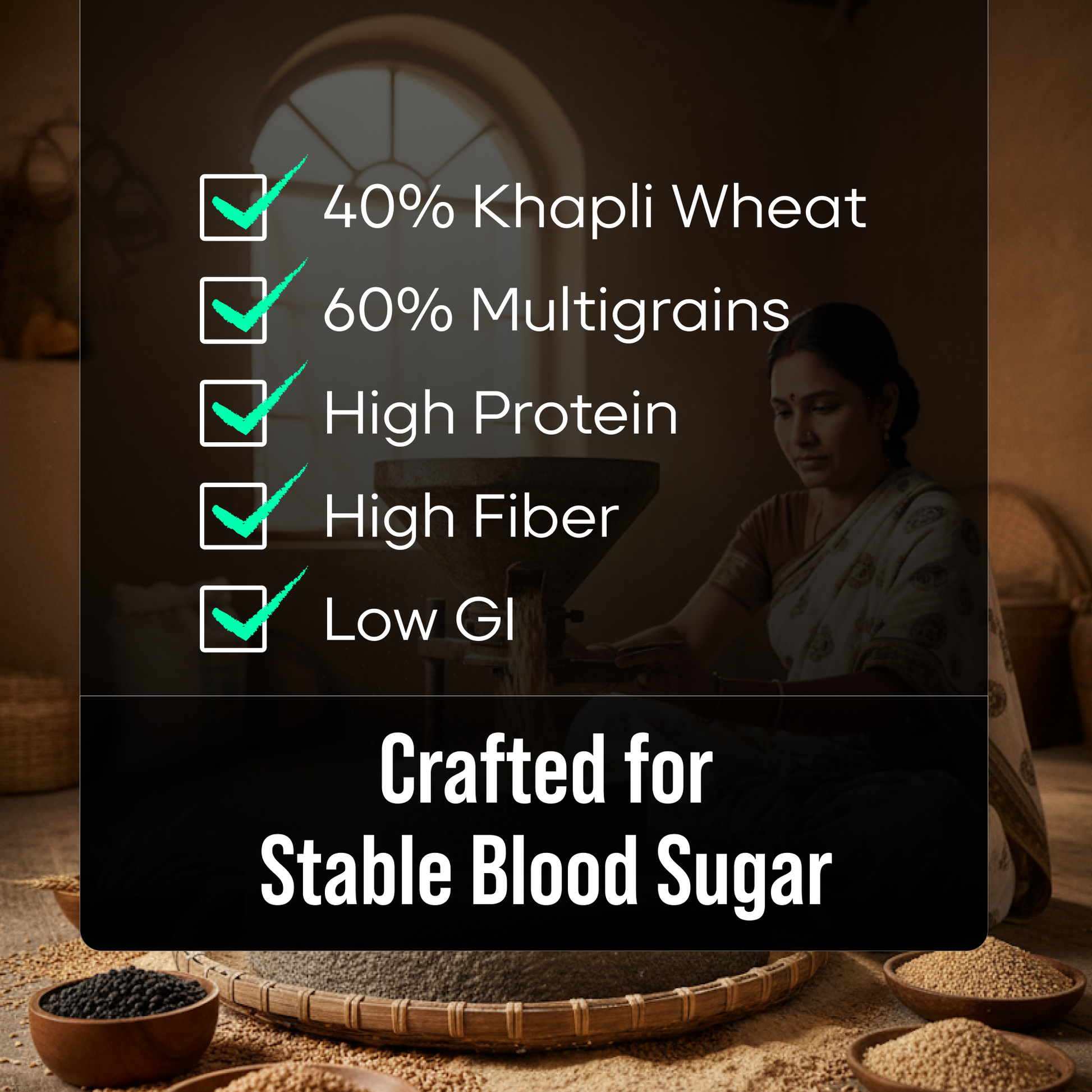 Sugar.fit Khapli Multigrain Atta