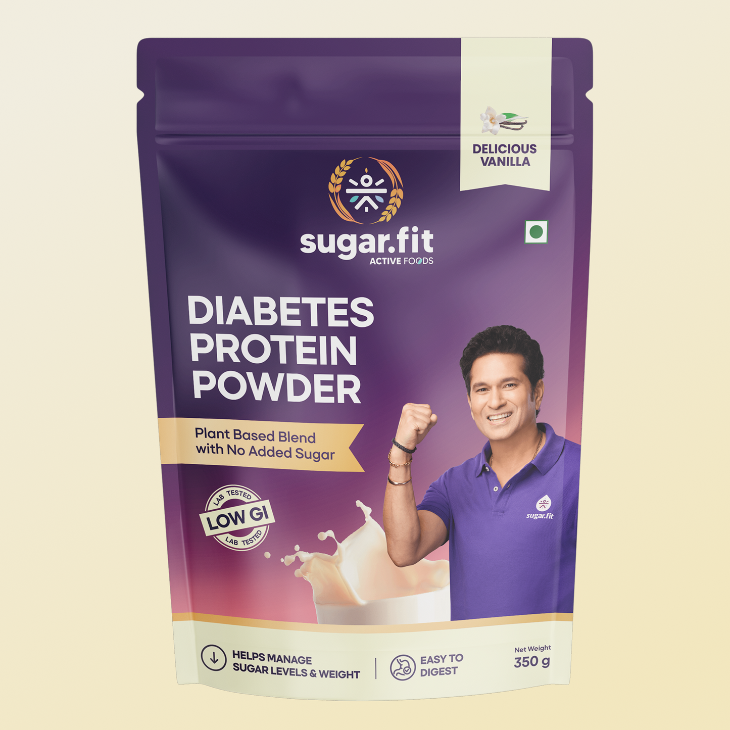 Diabetes Protein Care - Vanilla, Vegan Plant Protein