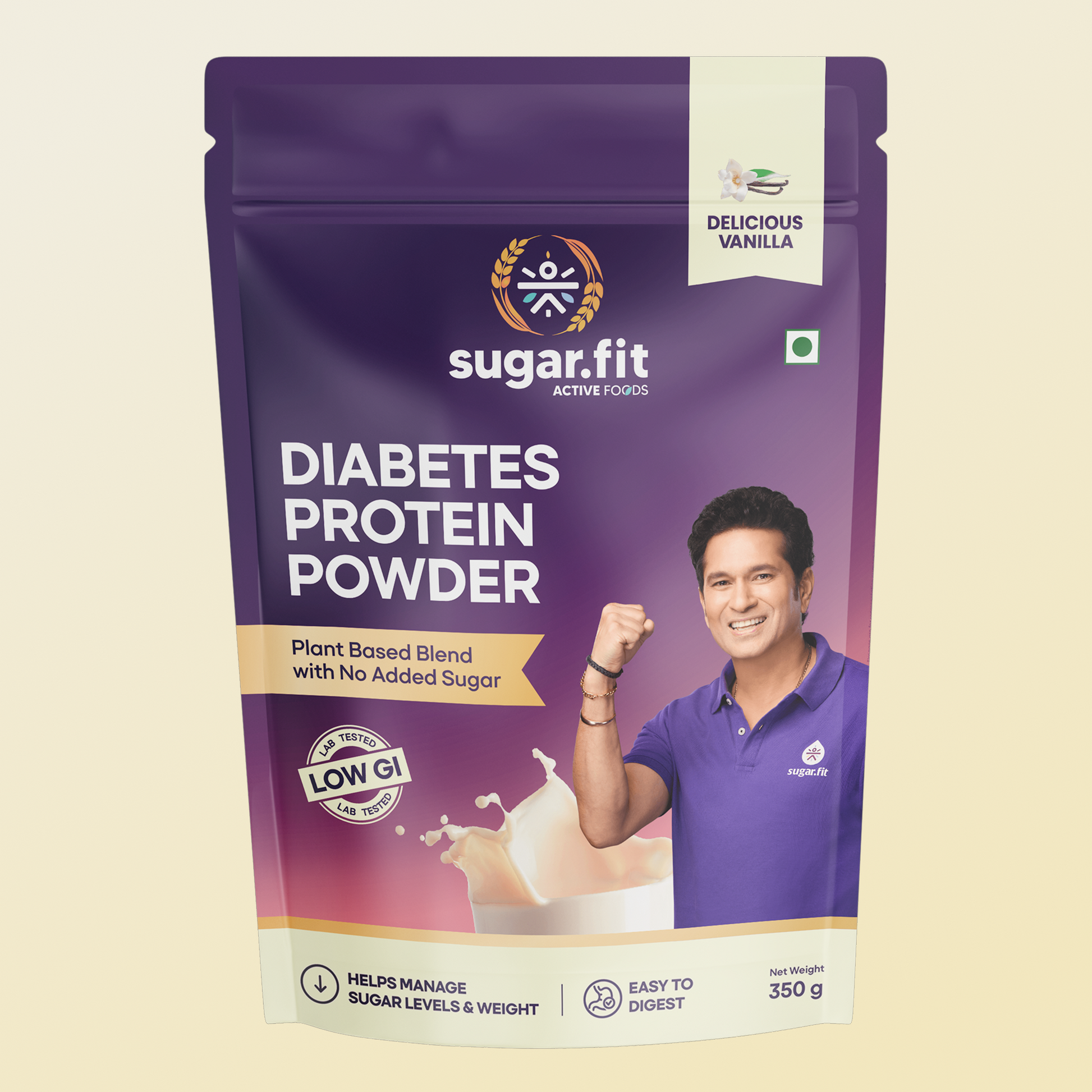 Diabetes Protein Care - Vanilla, Vegan Plant Protein